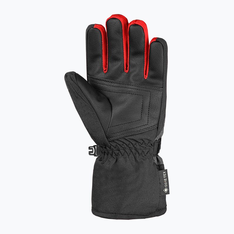 Детски скиорски ръкавици Reusch Rocket GORE-TEX black/black melange/fire red 3