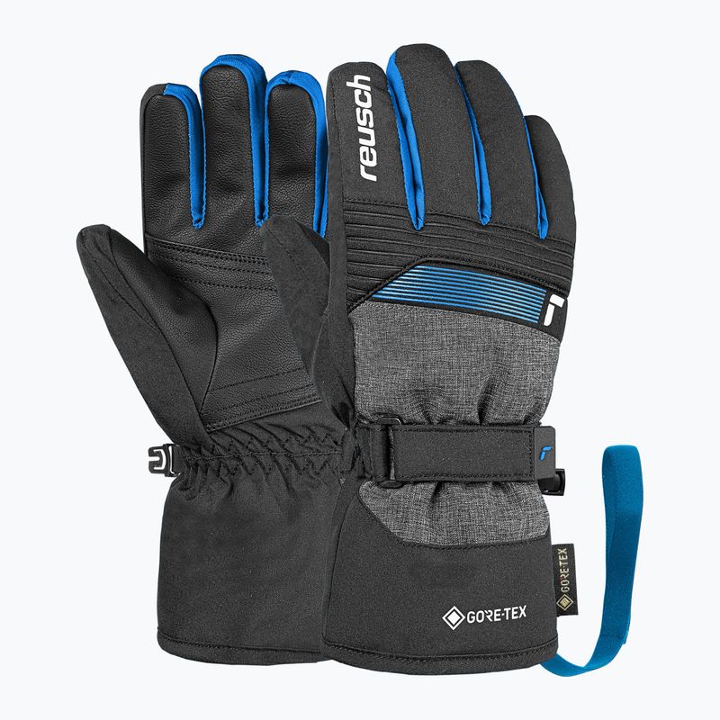 Детски скиорски ръкавици Reusch Rocket GORE-TEX black/black melange/brilliant blue