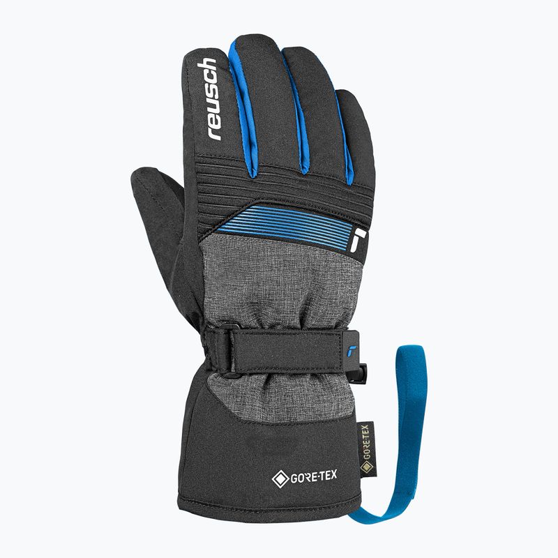 Детски скиорски ръкавици Reusch Rocket GORE-TEX black/black melange/brilliant blue 2
