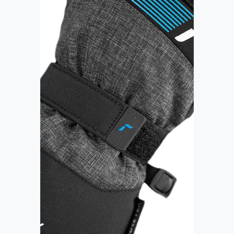 Детски скиорски ръкавици Reusch Rocket GORE-TEX black/black melange/brilliant blue 5