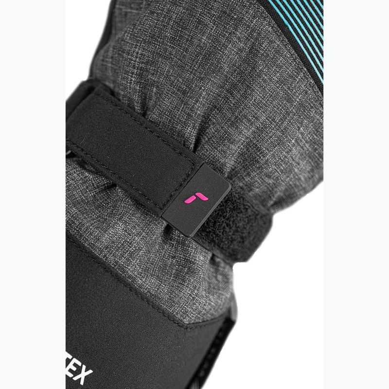 Детски скиорски ръкавици Reusch Rocket GORE-TEX black/black melange/pink glo 6