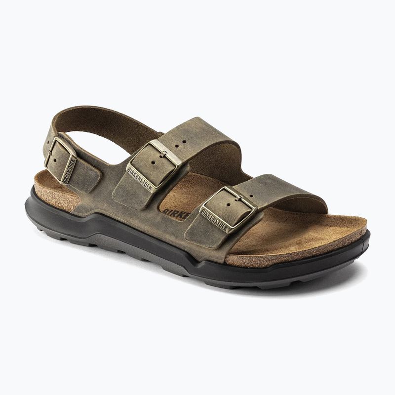 Мъжки сандали BIRKENSTOCK Milano Crosstown Oiled Leather Regular faded khaki 8