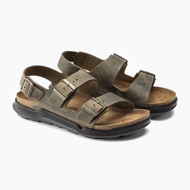 Мъжки сандали BIRKENSTOCK Milano Crosstown Oiled Leather Regular faded khaki 10