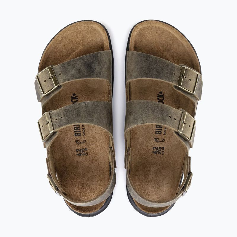 Мъжки сандали BIRKENSTOCK Milano Crosstown Oiled Leather Regular faded khaki 11