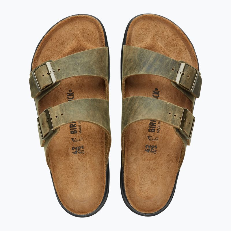 BIRKENSTOCK Arizona CT LEOI Обикновени избледнели джапанки в цвят каки 10