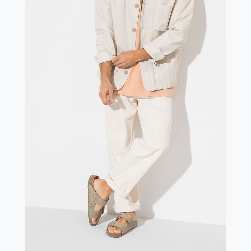 Чехли BIRKENSTOCK Arizona Suede Narrow faded khaki 10