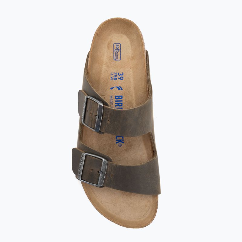 BIRKENSTOCK Arizona SFB LEOI Тесни избледнели джапанки в цвят каки 5