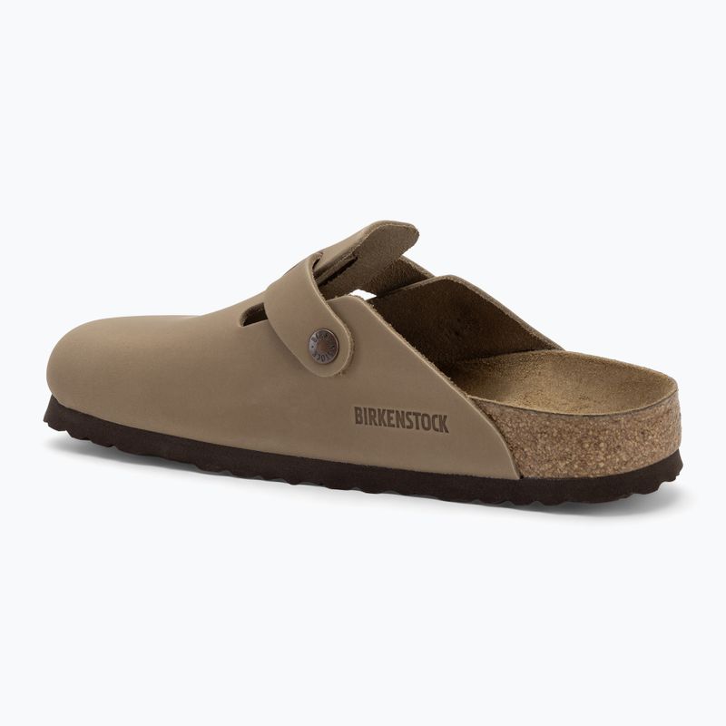 BIRKENSTOCK Boston SFB LEOI Тесни тютюнево-кафяви джапанки 3