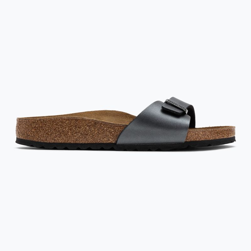 BIRKENSTOCK Madrid BF Narrow черни джапанки с металик 2