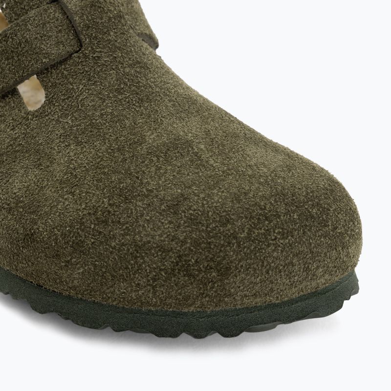Чехли BIRKENSTOCK Boston Suede Leather thyme 7
