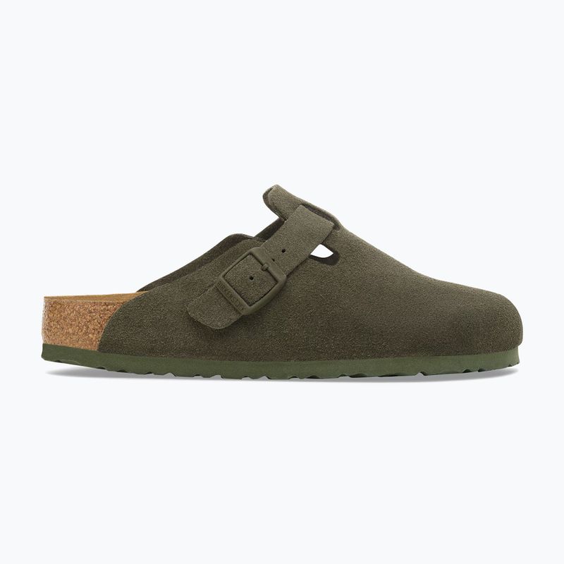 Чехли BIRKENSTOCK Boston Suede Leather thyme 2