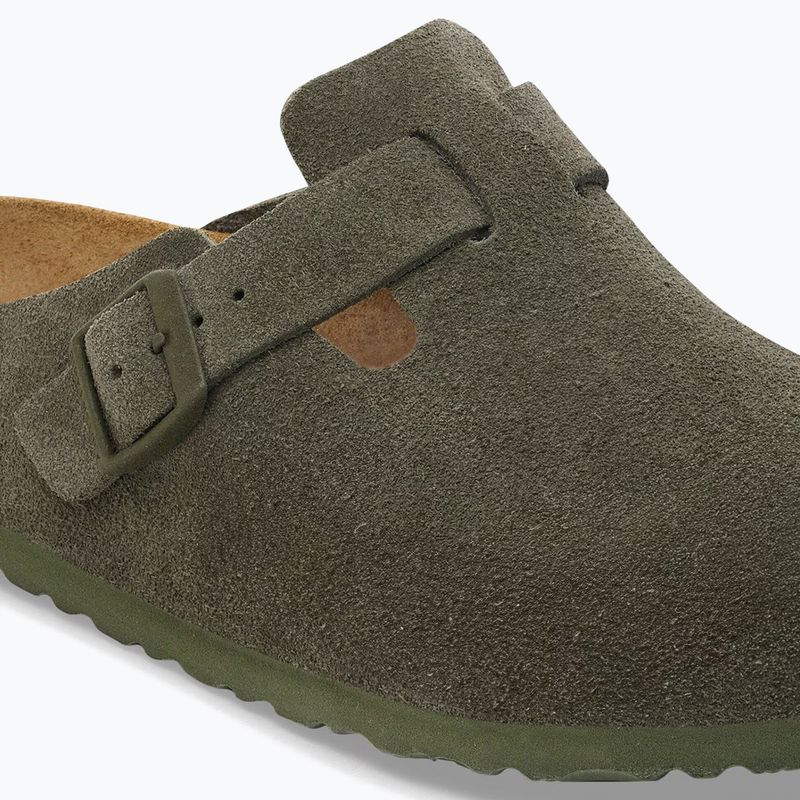 Чехли BIRKENSTOCK Boston Suede Leather thyme 6
