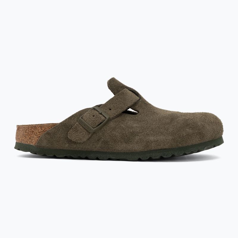 Чехли BIRKENSTOCK Boston Suede Leather thyme 2