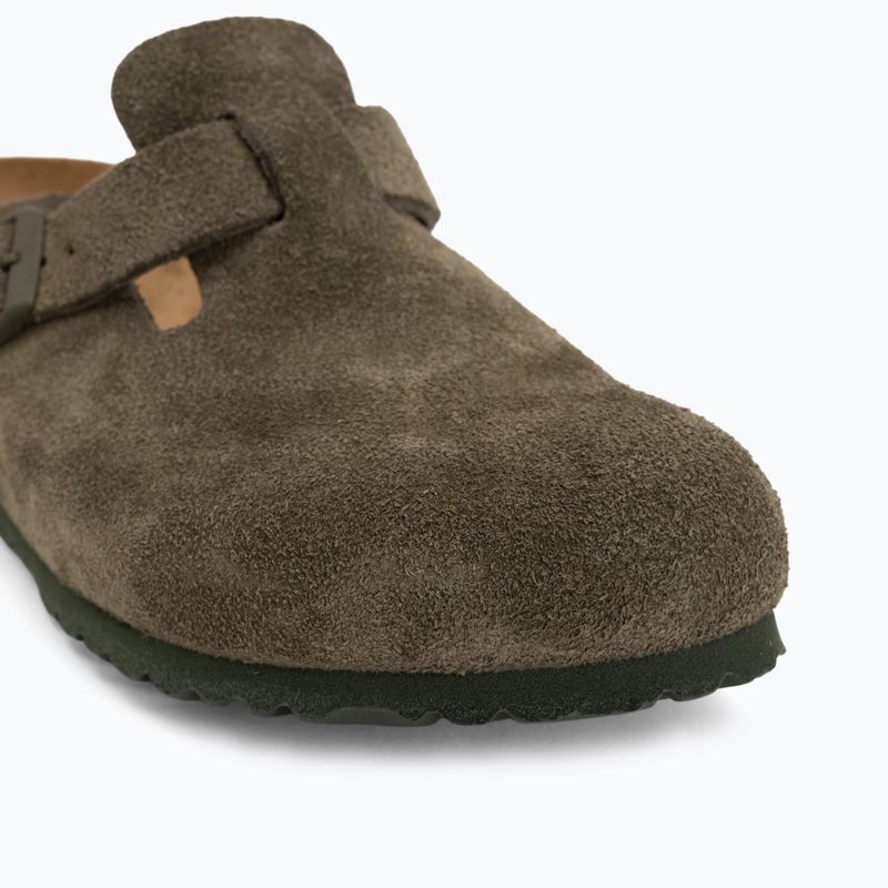 Чехли BIRKENSTOCK Boston Suede Leather thyme 7