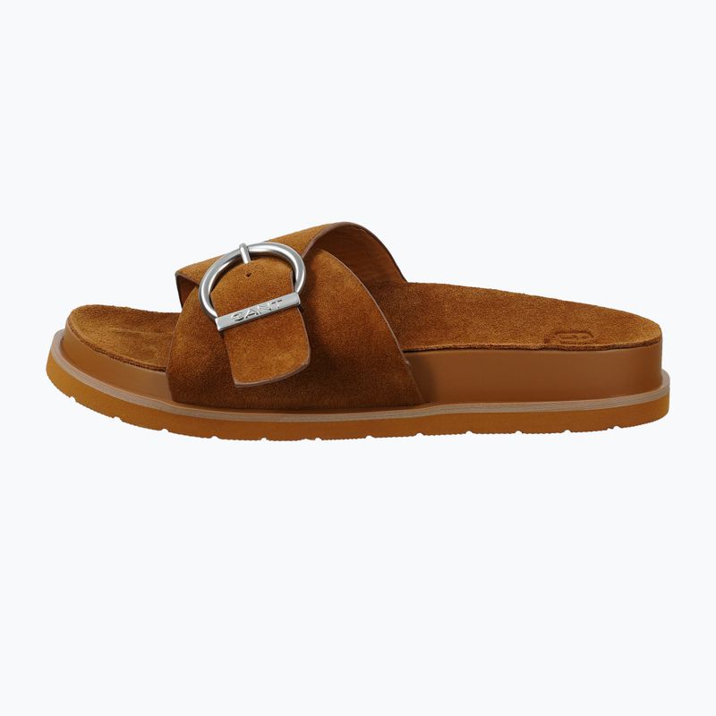Дамски чехли GANT Mardale cognac 2