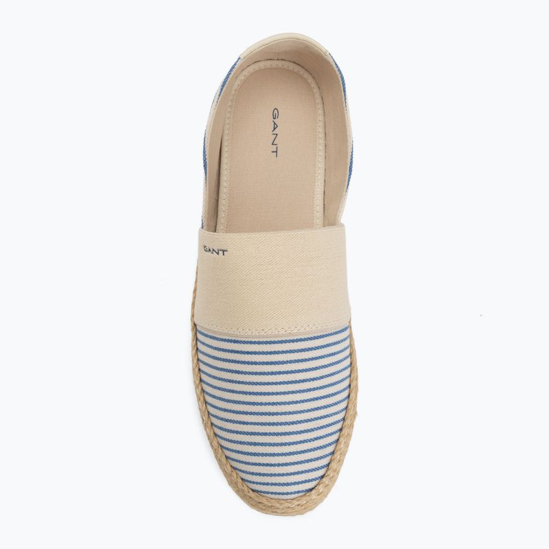 Дамски еспадрили GANT Raffiaville blue/cream 5
