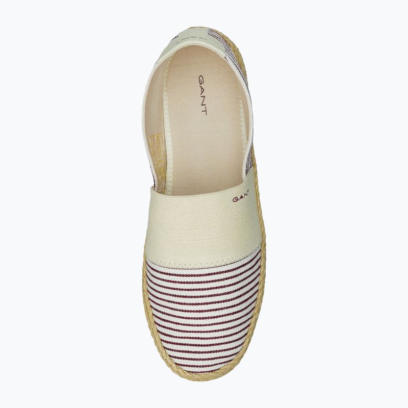 Дамски еспадрили GANT Raffiaville brown/cream 5