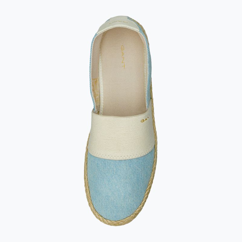 Дамски еспадрили GANT Raffiaville light blue/cream 5