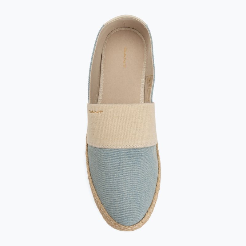 Дамски еспадрили GANT Raffiaville light blue/cream 5