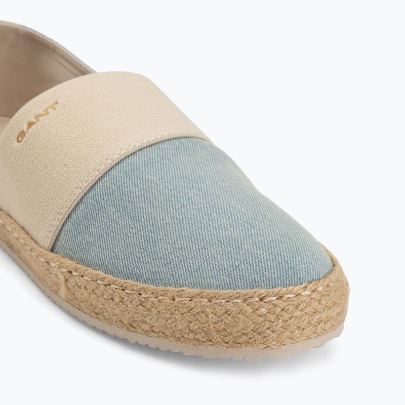 Дамски еспадрили GANT Raffiaville light blue/cream 7