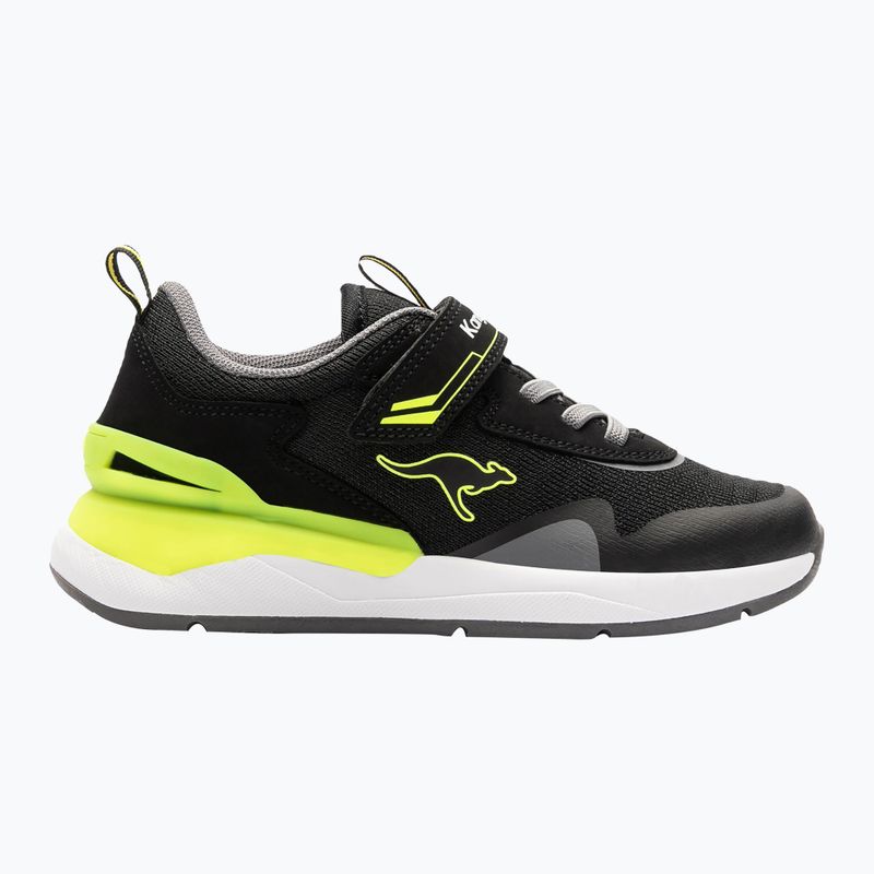 Детски обувки KangaROOS KD-Gym EV  jet black/neon yellow 8