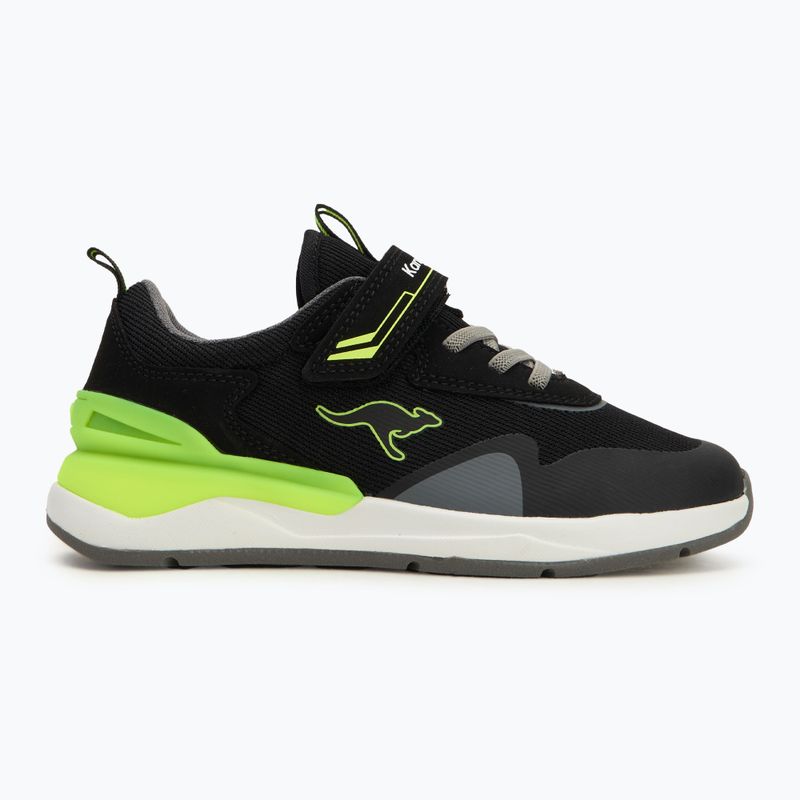 Детски обувки KangaROOS KD-Gym EV  jet black/neon yellow 2
