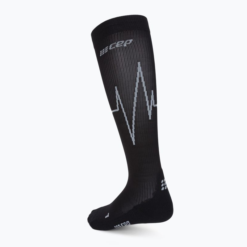 CEP Heartbeat мъжки чорапи за бягане с компресия черни WP30KC2 2