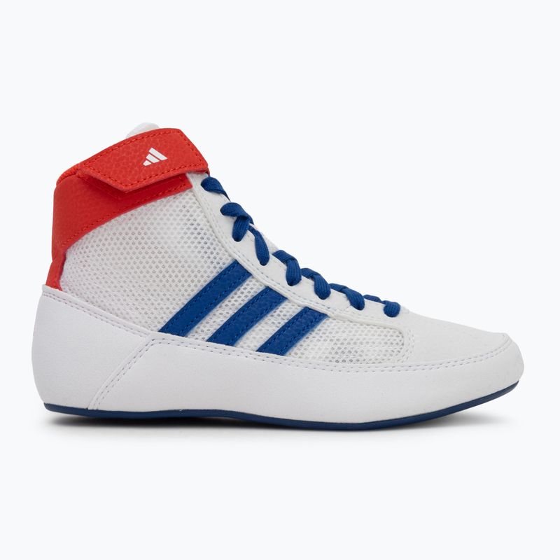 adidas Havoc детски обувки за борба бяло синьо червено 2