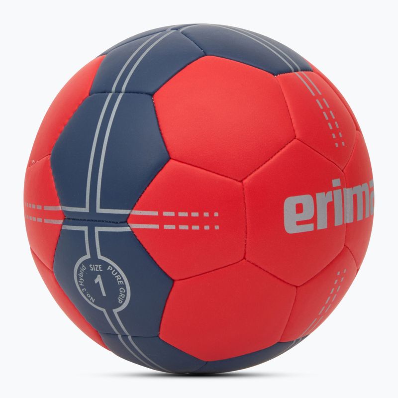 Хандбална топка ERIMA Pure Grip No. 3 Hybrid red/new navy размер 1 2