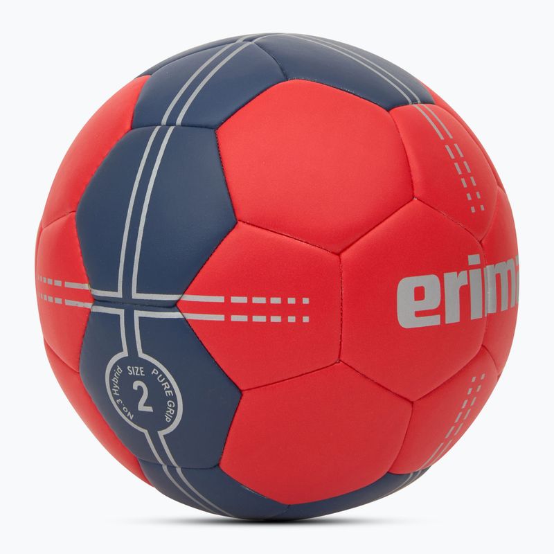 Хандбална топка ERIMA Pure Grip № 3 Hybrid red/new navy размер 2 2