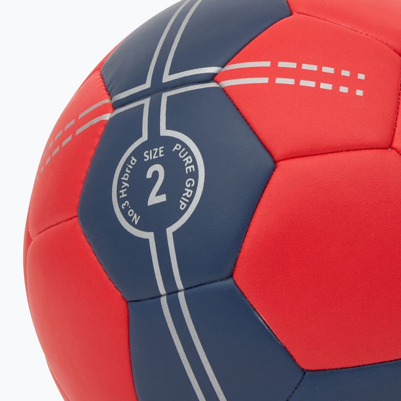 Хандбална топка ERIMA Pure Grip № 3 Hybrid red/new navy размер 2 3