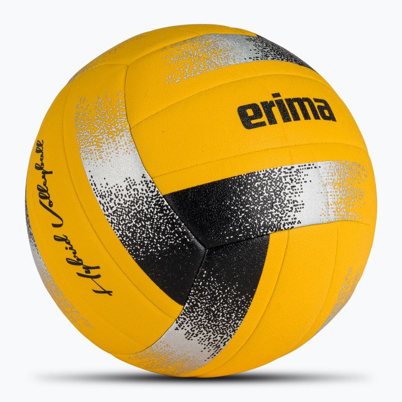 ERIMA Hybrid Volleyball жълто/черно/сребърно 2