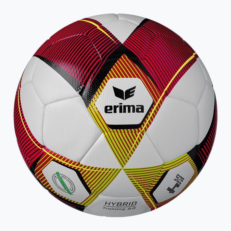 ERIMA Hybrid Training 2.0 red/lime футбол размер 4