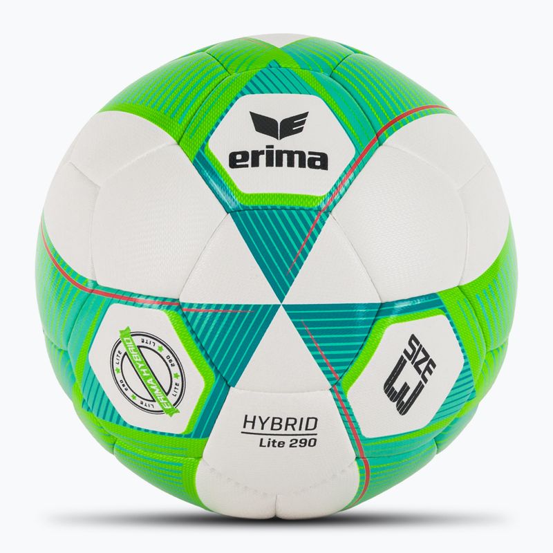 ERIMA Hybrid Lite 290 зелен гекон/петрол футболен размер 3