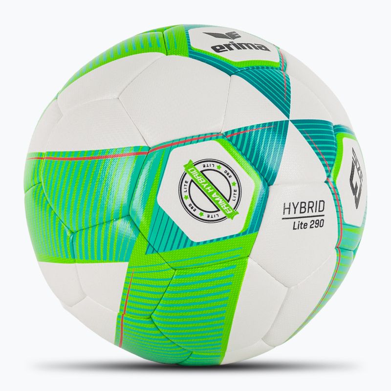 ERIMA Hybrid Lite 290 зелен гекон/петрол футболен размер 3 2