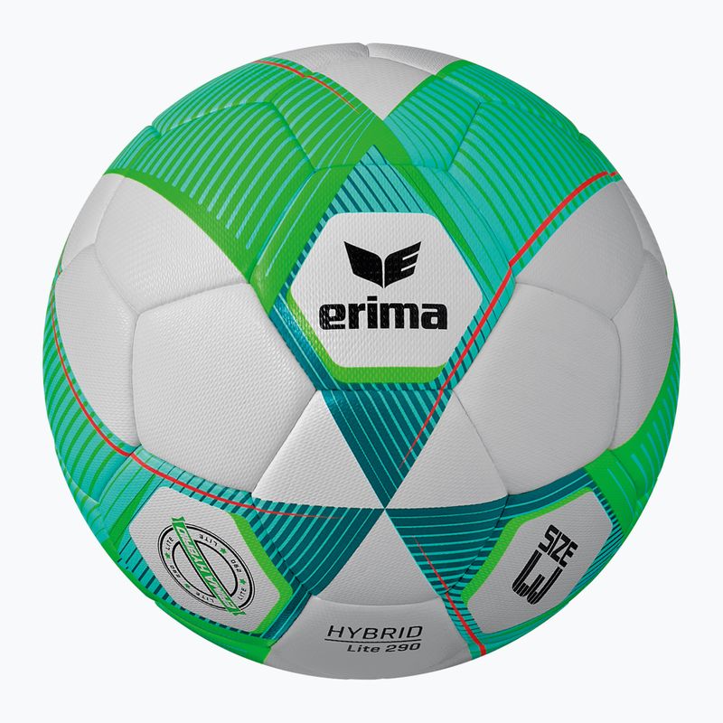 ERIMA Hybrid Lite 290 зелен гекон/петрол футболен размер 3