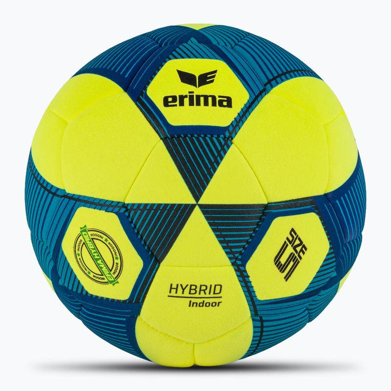 ERIMA Hybrid Indoor yellow/new royal blue размер 5 футболни
