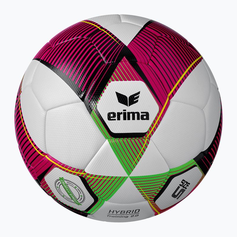 ERIMA Hybrid Training 2.0 червен/зелен гекон футболен размер 5