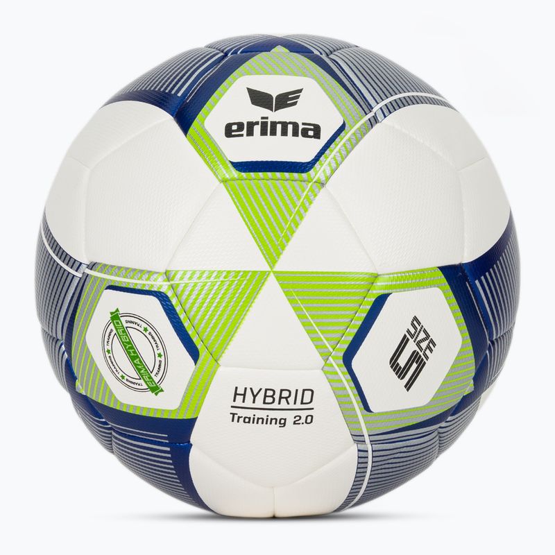 Футболна топка ERIMA Hybrid Training 2.0 size 5 metallic blue/silver/lime