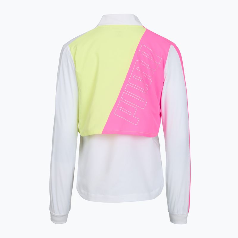 Дамско яке за бягане Puma Run Lite Woven Ultra Jacket pink/neon/white 2