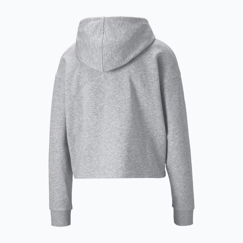 Дамски суитшърт PUMA ESS Cropped Logo Hoodie TR light grey heather 2