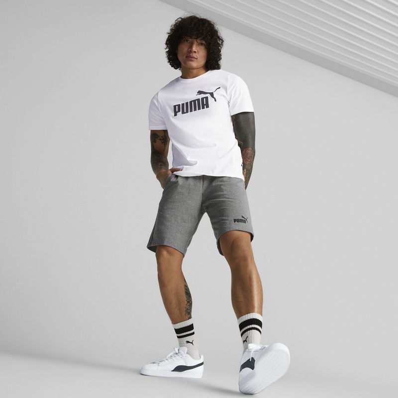 Мъжки къси панталони PUMA Ess Jersey medium gray heather 4
