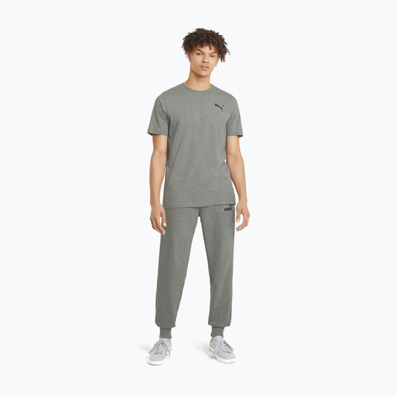 Мъжка тениска с лого PUMA Ess Small Tee средно сиво heather/средно сиво heather/котешка тениска 2