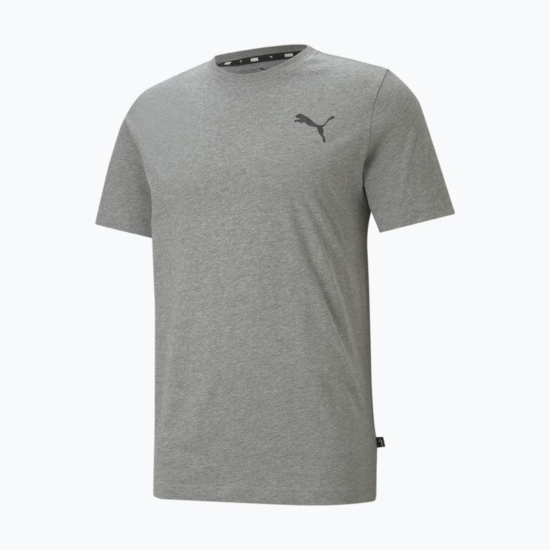 Мъжка тениска с лого PUMA Ess Small Tee средно сиво heather/средно сиво heather/котешка тениска 4