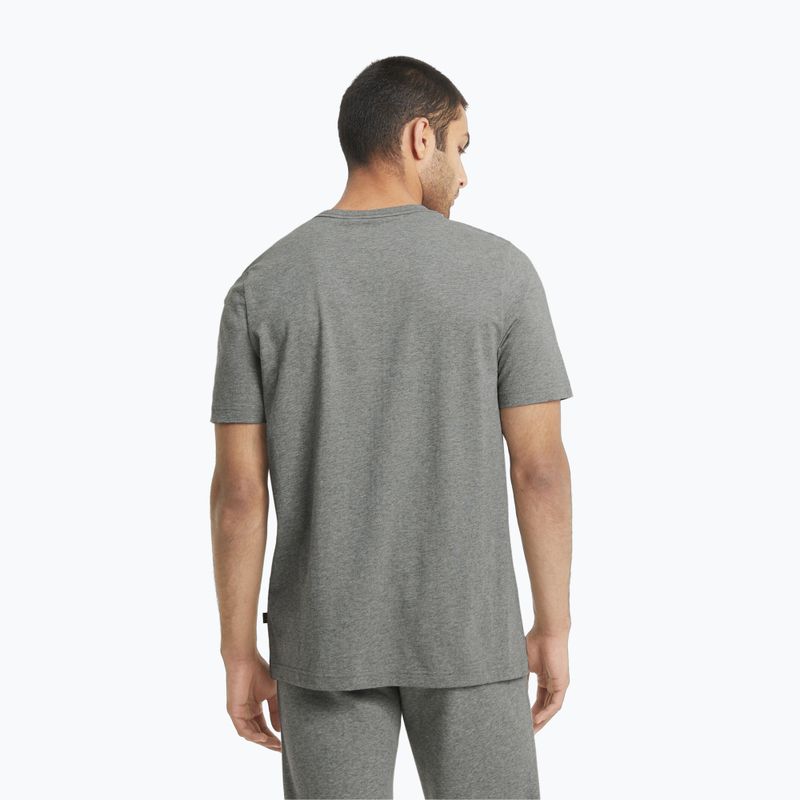Мъжка тениска PUMA Ess Logo Tee medium gray heather T-shirt 3