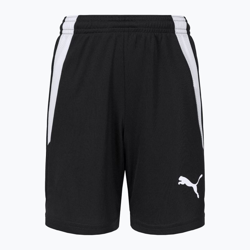 Детски футболни шорти PUMA Teamliga черни 70493103