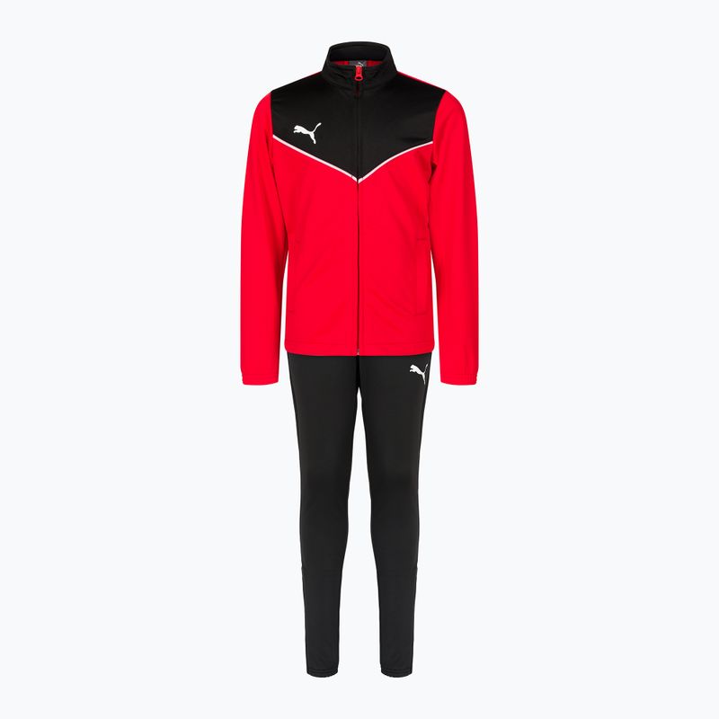 Детски футболен анцуг PUMA Individualrise Tracksuit червено/черно 657535_01