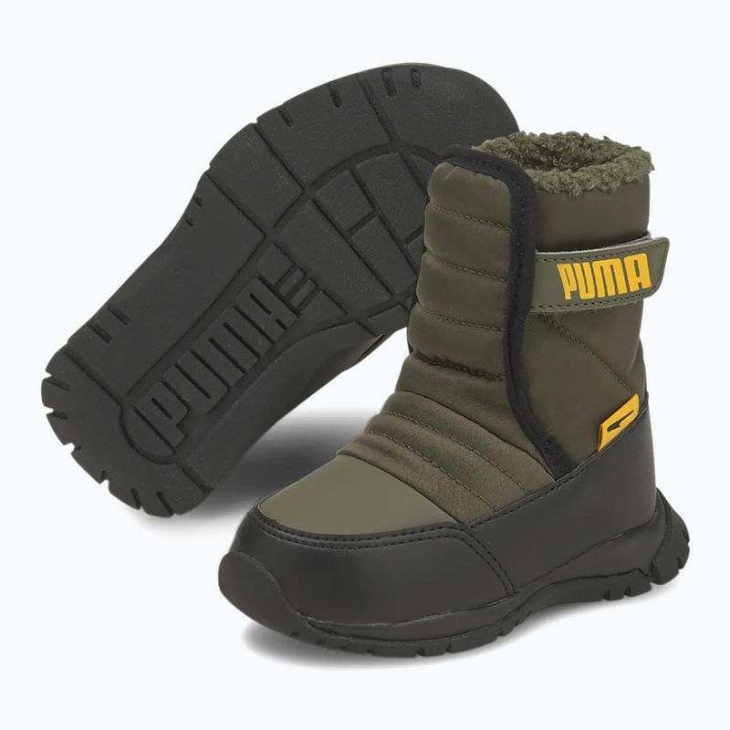 Детски ботуши за сняг PUMA Nieve Boot WTR AC Inf grape leaf/ saffron 8