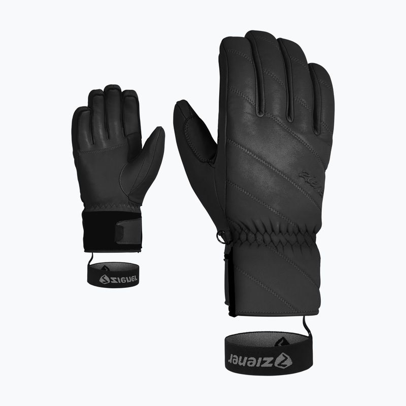 Дамски скиорски ръкавици ZIENER Kuma Aquashield black 7