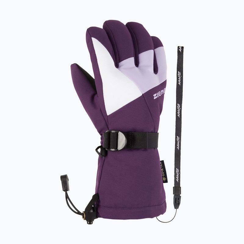 Детски скиорски ръкавици ZIENER Lani GTX dark violet 8